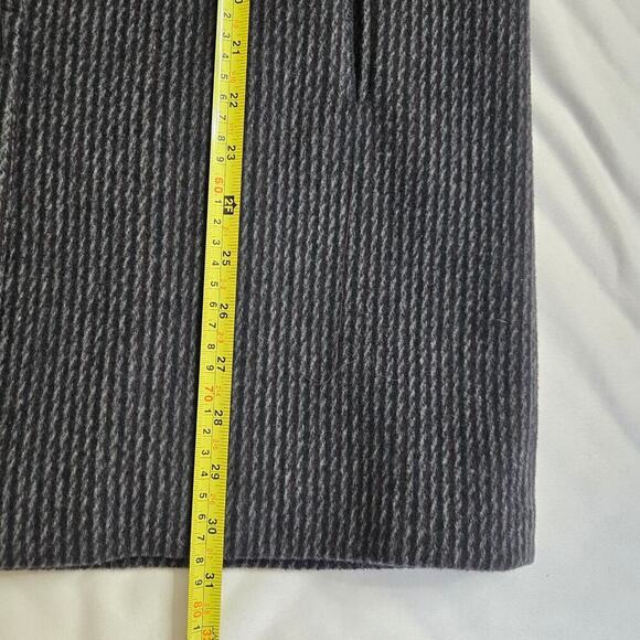 Vintage Karen Womens Wool Cashmere Peacoat Size Medium Black Gray 80s Whimsigoth - Picture 13 of 13